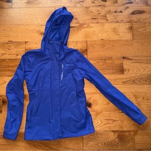 Women’s Marmot Size XS Rain Jacket Purple Waterproof Hooded Full Zip
